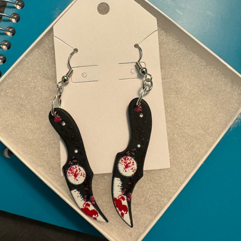 Halloween styled earrings!